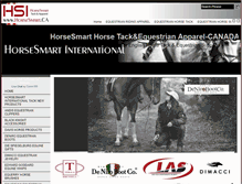 Tablet Screenshot of horsesmart.ca